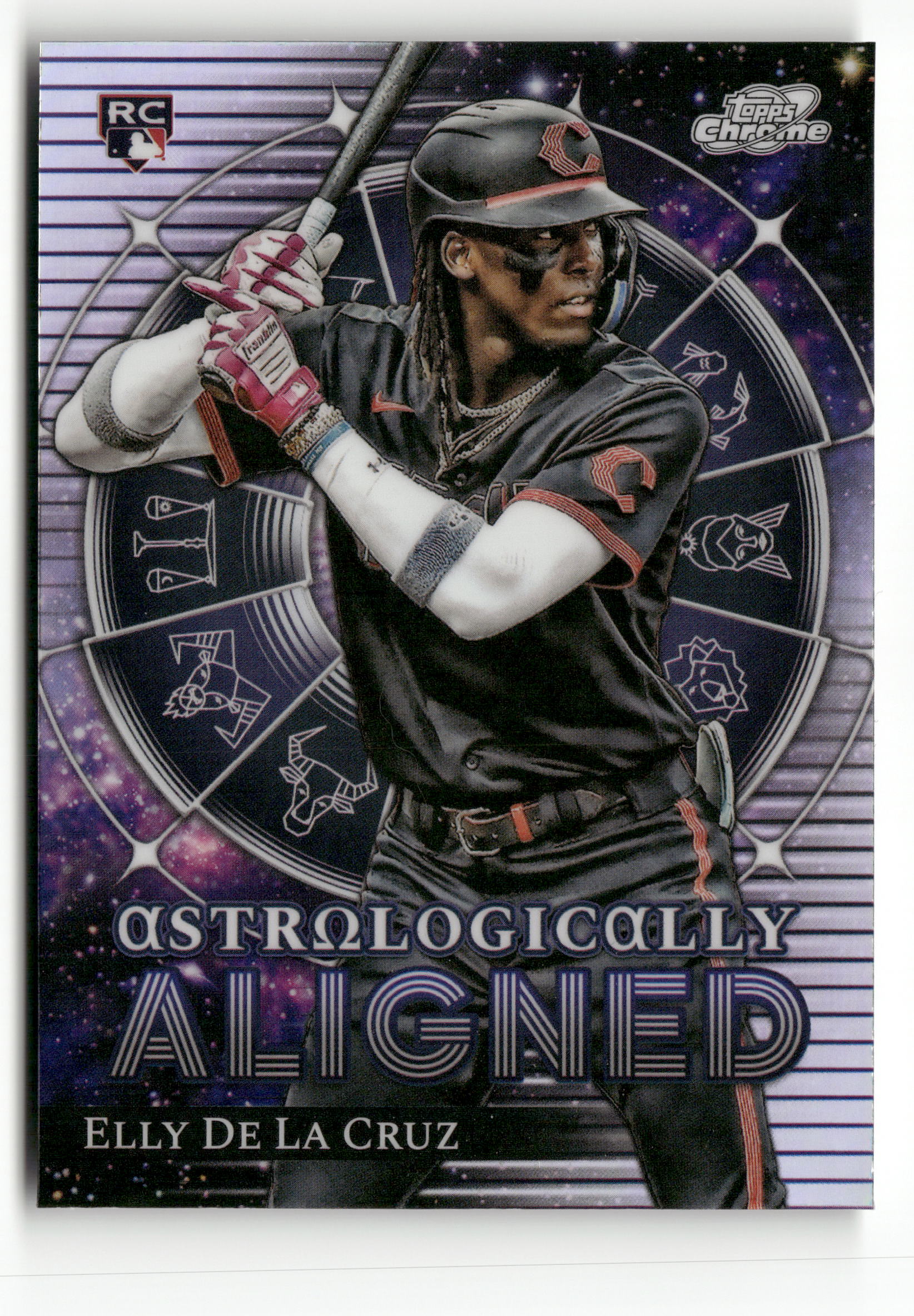 2024 Topps Chrome Cosmic #AA-25 Elly De La Cruz Astrologically Aligned RC