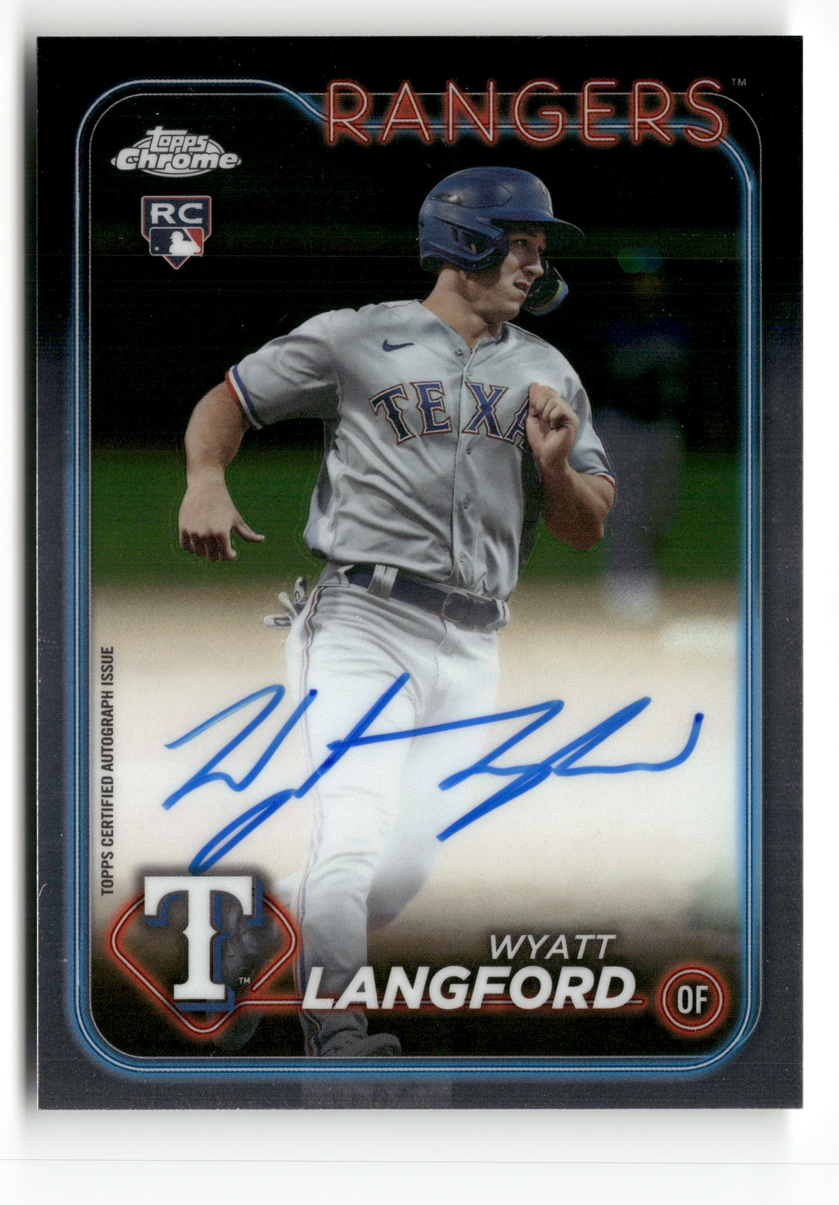 2024 Topps Chrome #RA-WL Wyatt Langford Rookie Autographs