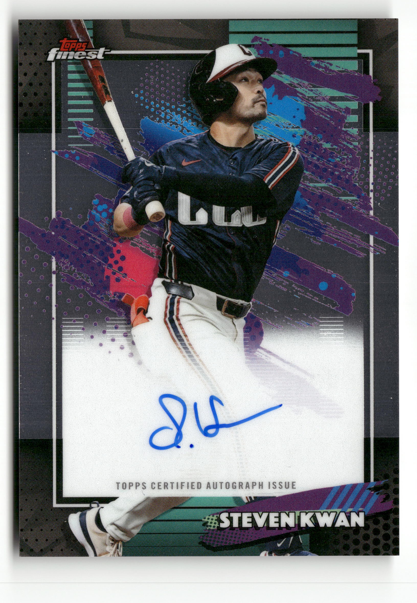 2026 Finest #FA-SK Steven Kwan Finest Autographs