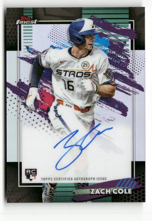 2026 Finest #FA-ZC Zach Cole Finest Autographs Refractors