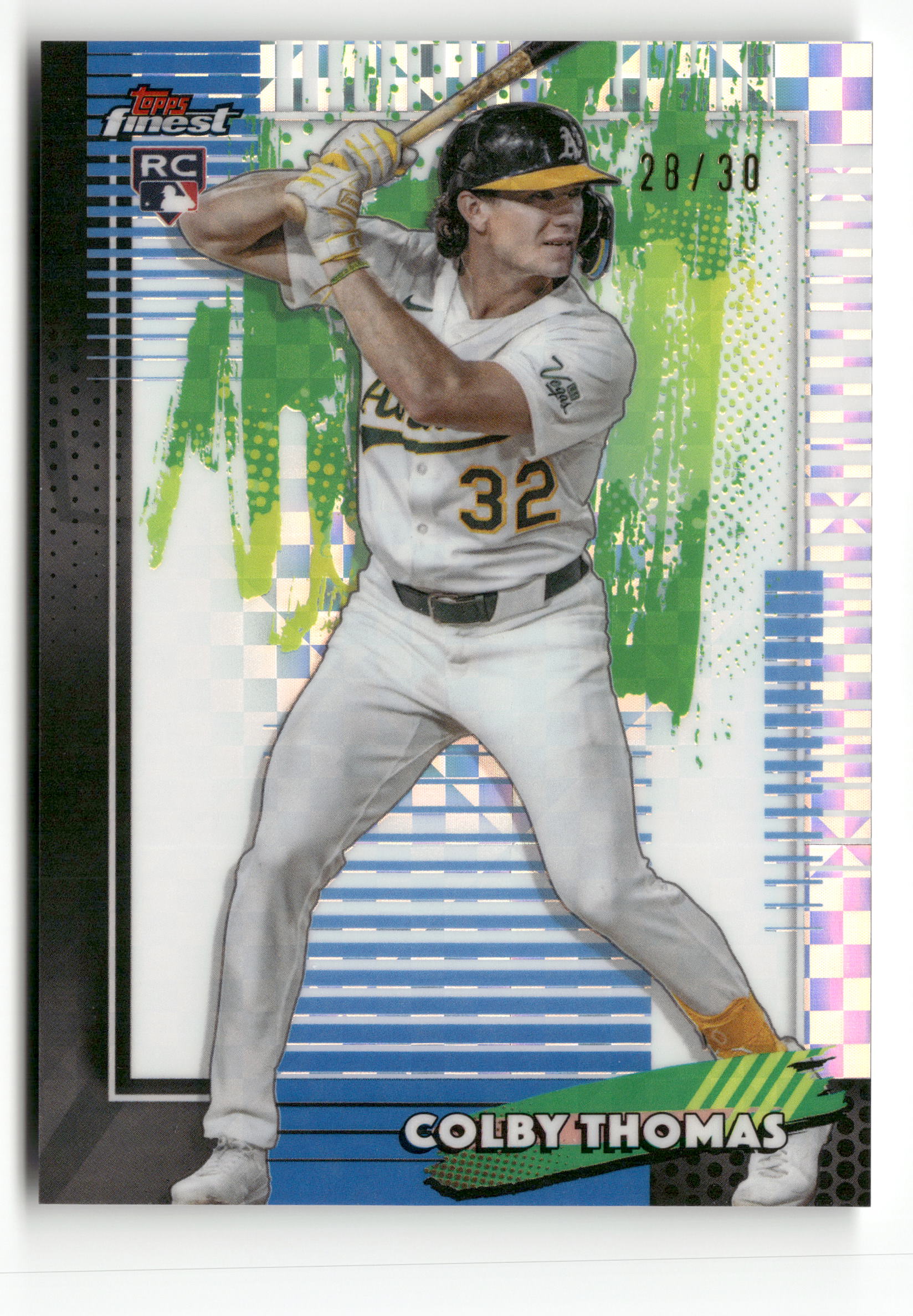2026 Finest #75 Colby Thomas White X-Fractors #/30