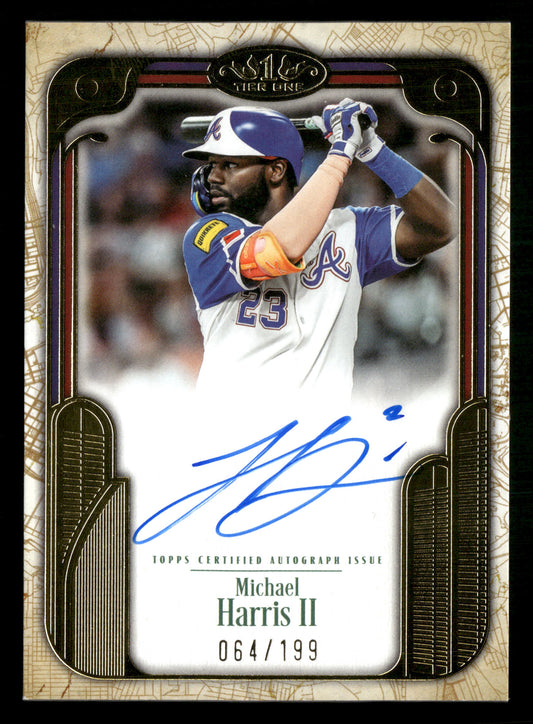 2026 Topps Tier One #CCS-MH Michael Harris II City Connect Signatures #/199