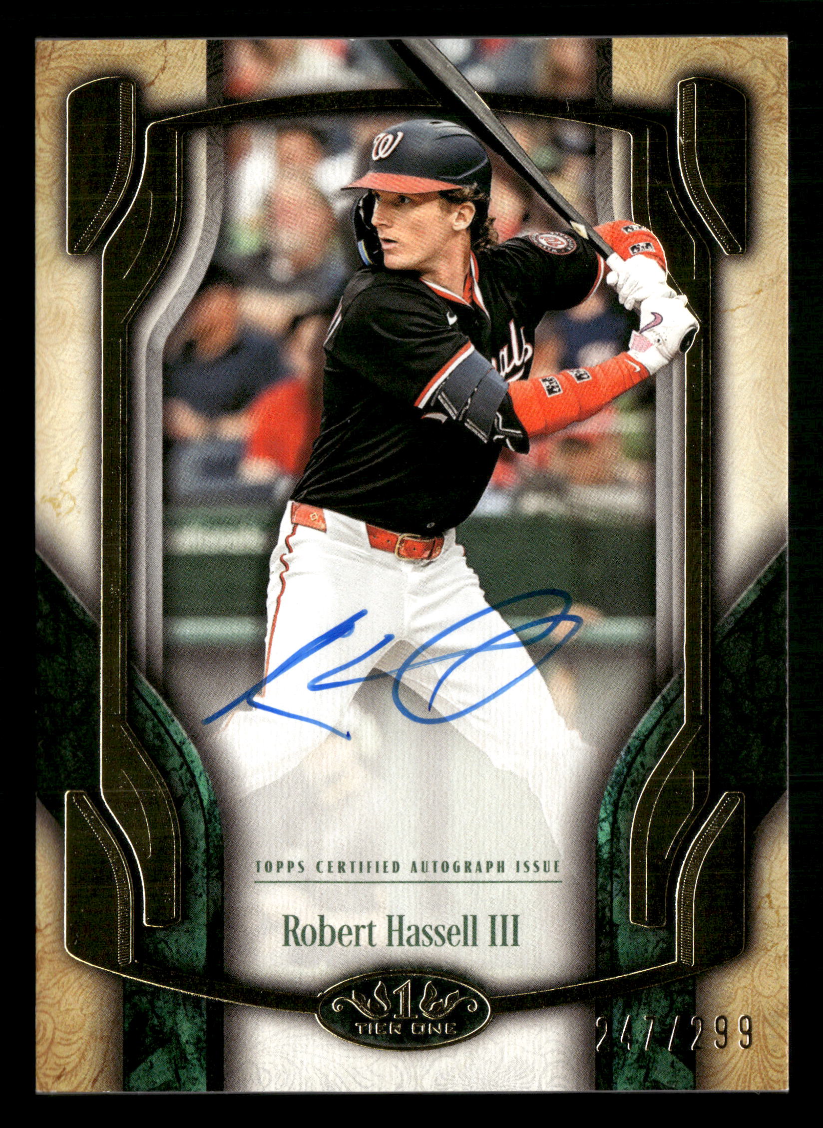 2026 Topps Tier One #BOA-RH Robert Hassell III Break Out Autographs #/299