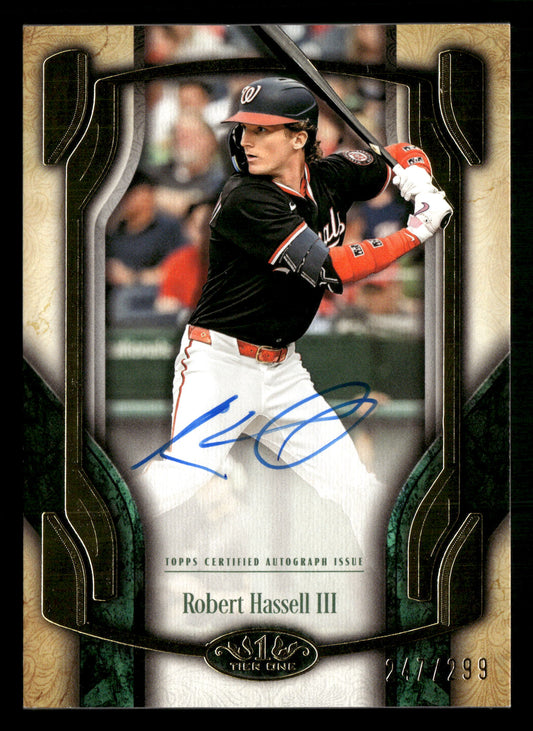 2026 Topps Tier One #BOA-RH Robert Hassell III Break Out Autographs #/299
