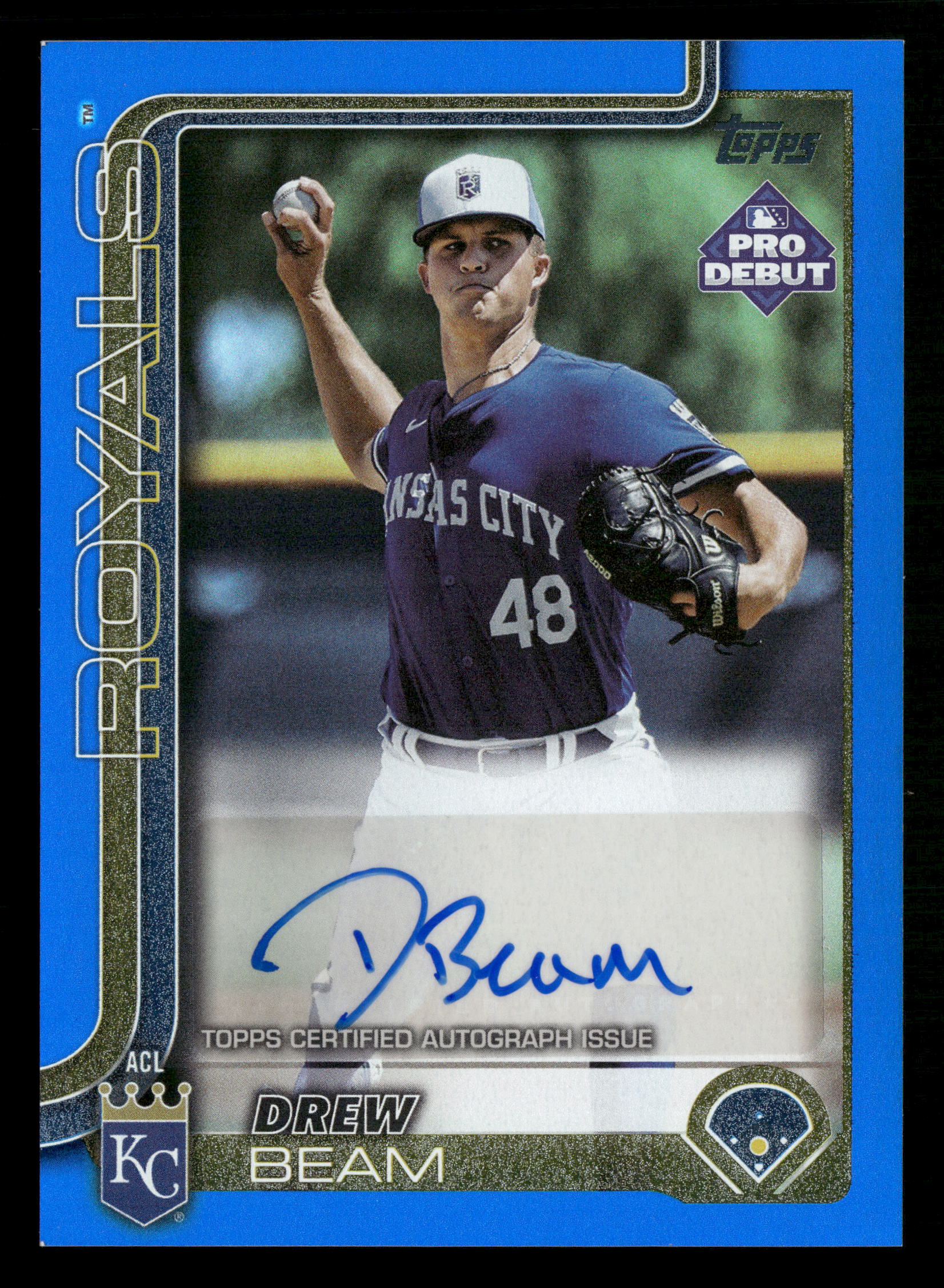 2025 Topps Pro Debut #PD-144 Drew Beam Blue Foil #/150
