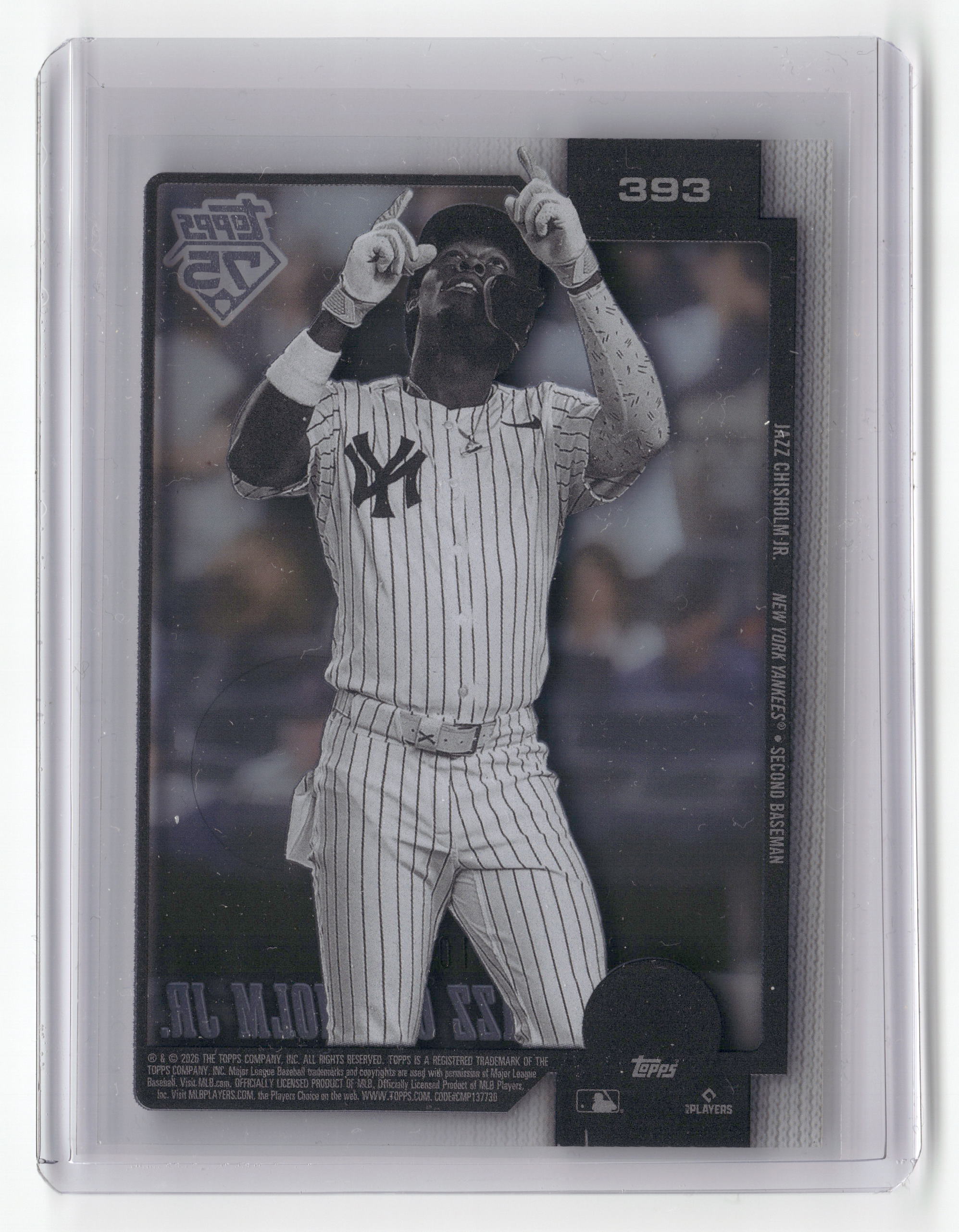 2026 Topps #393 Jazz Chisholm Jr. Clear #/10