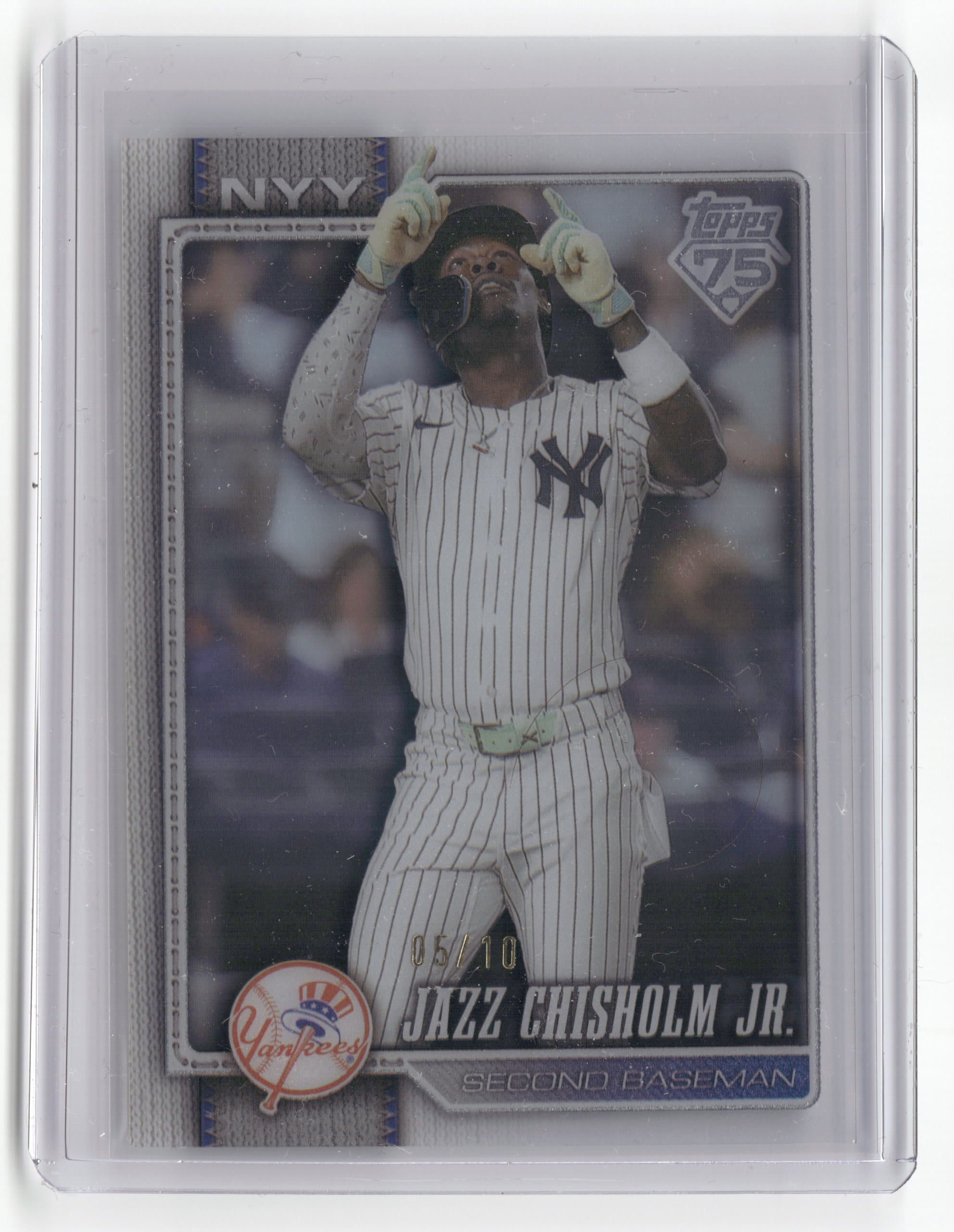 2026 Topps #393 Jazz Chisholm Jr. Clear #/10