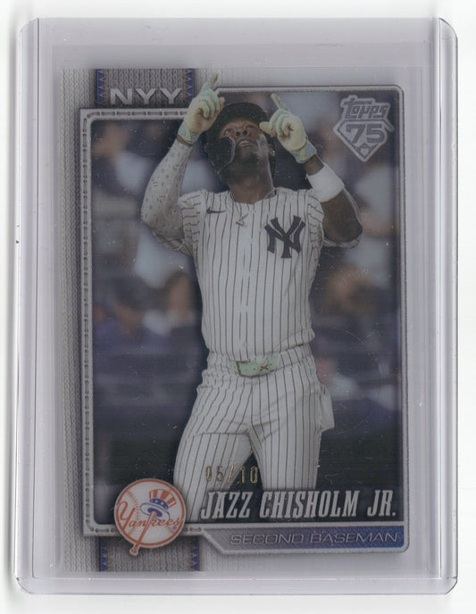 2026 Topps #393 Jazz Chisholm Jr. Clear #/10
