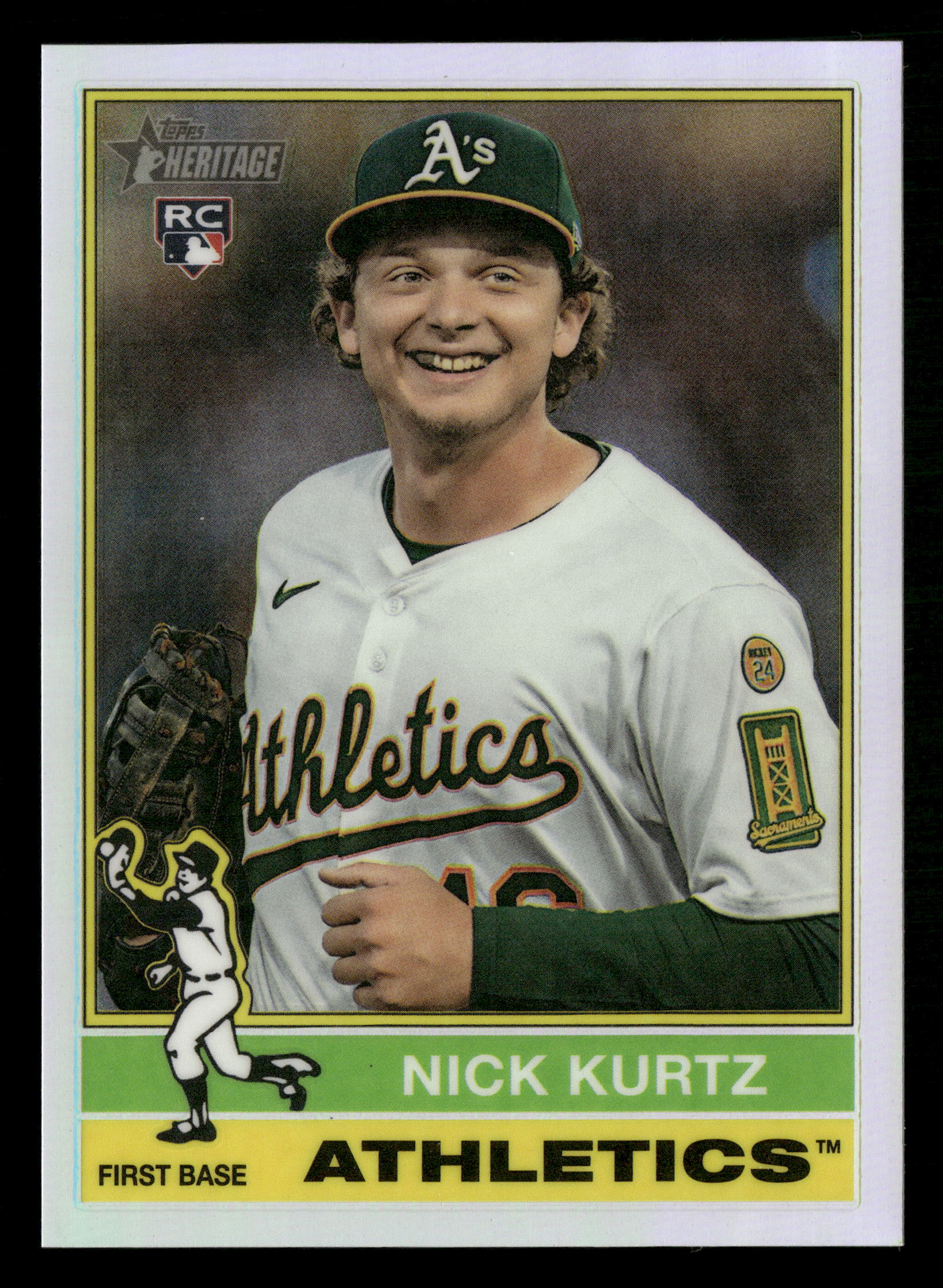 2025 Topps Heritage #706 Nick Kurtz Chrome Refractor