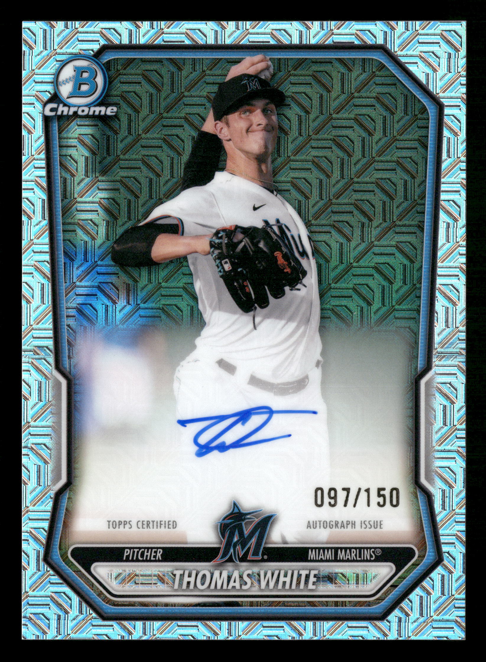 2026 Bowman #CPA-TW Thomas White Chrome Prospect Autographs HTA Choice #/150