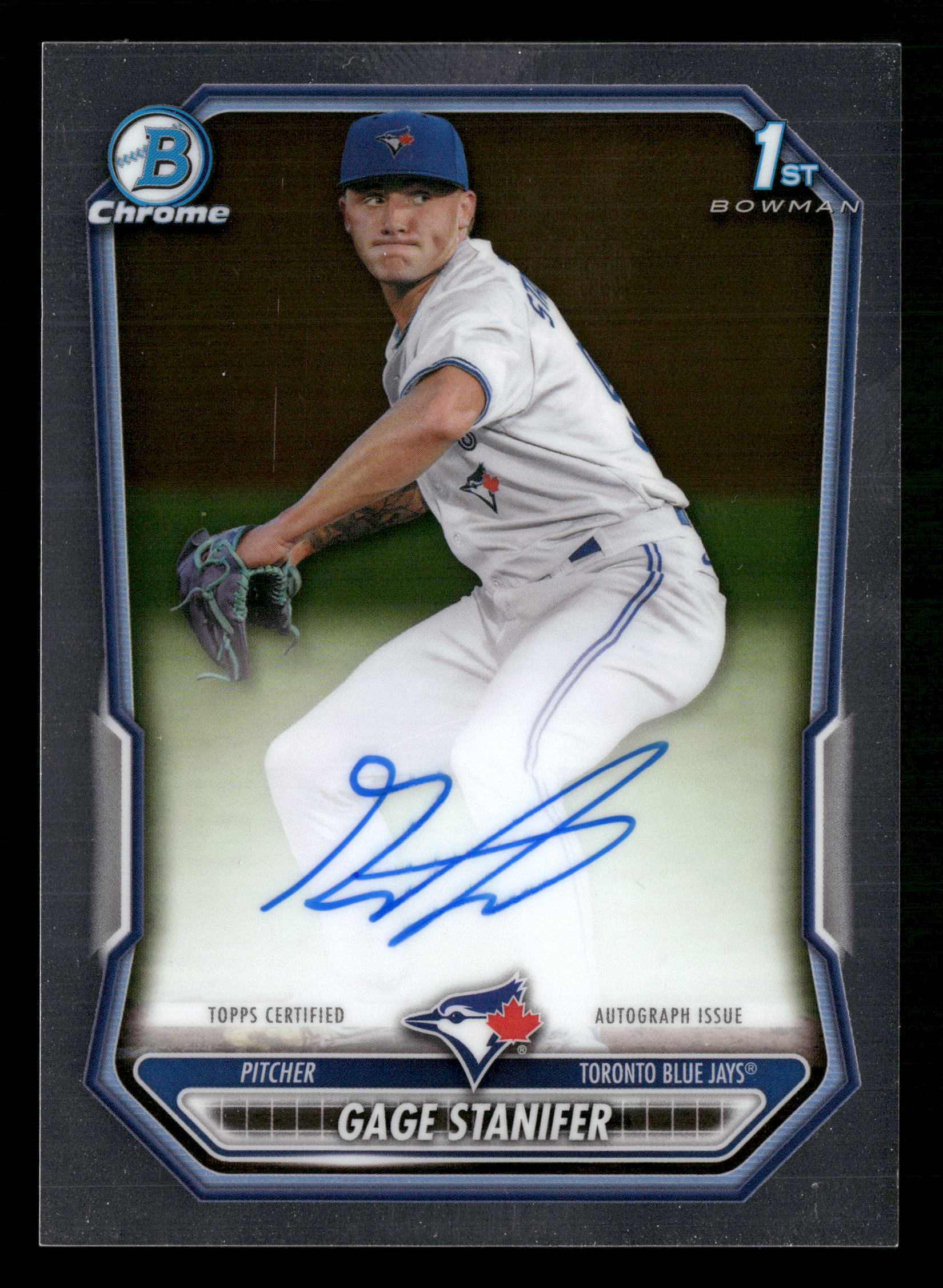 2026 Bowman #CPA-GS Gage Stanifer Chrome Prospect Autographs