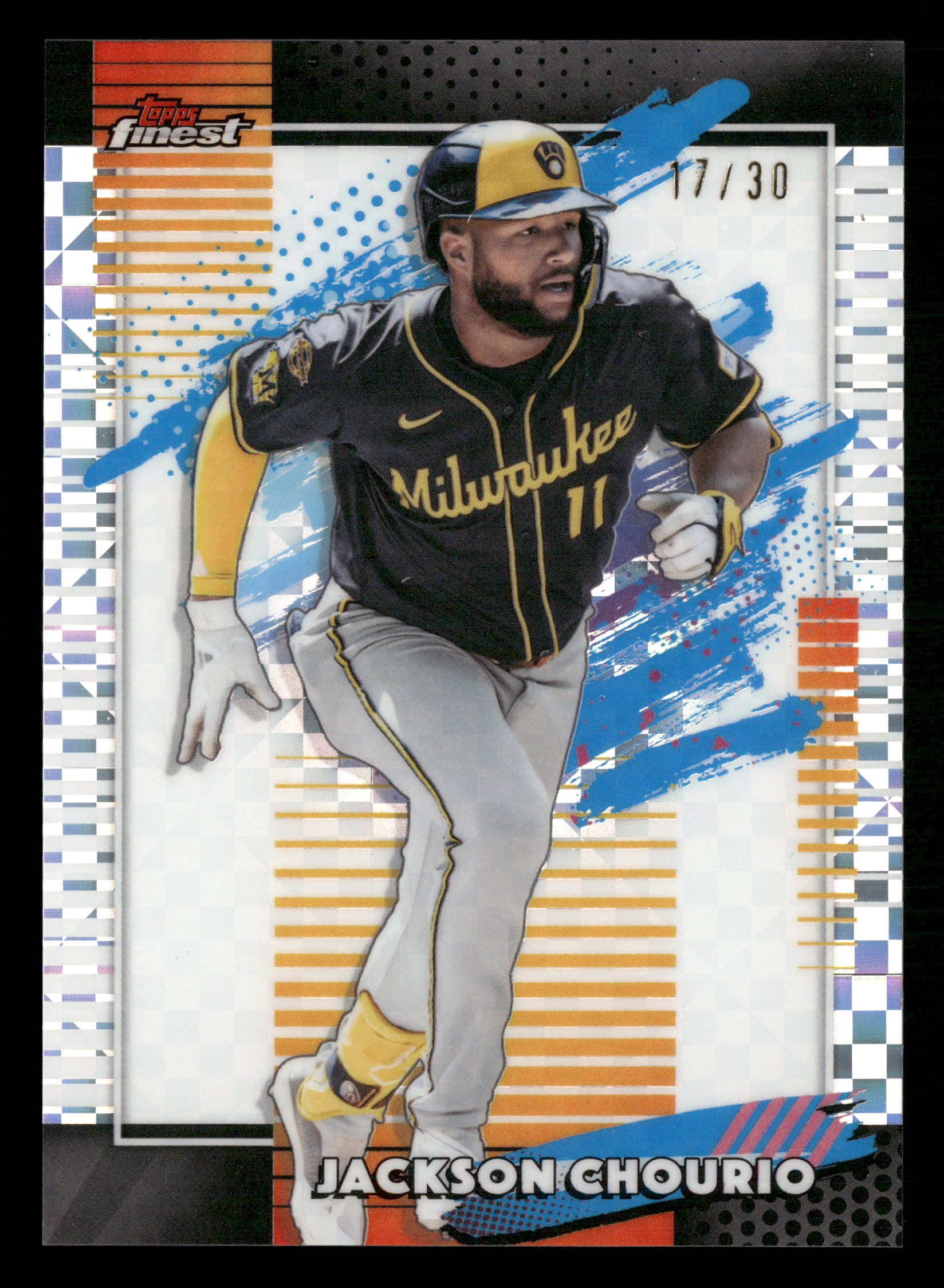 2026 Finest #175 Jackson Chourio White X-Fractors #/30