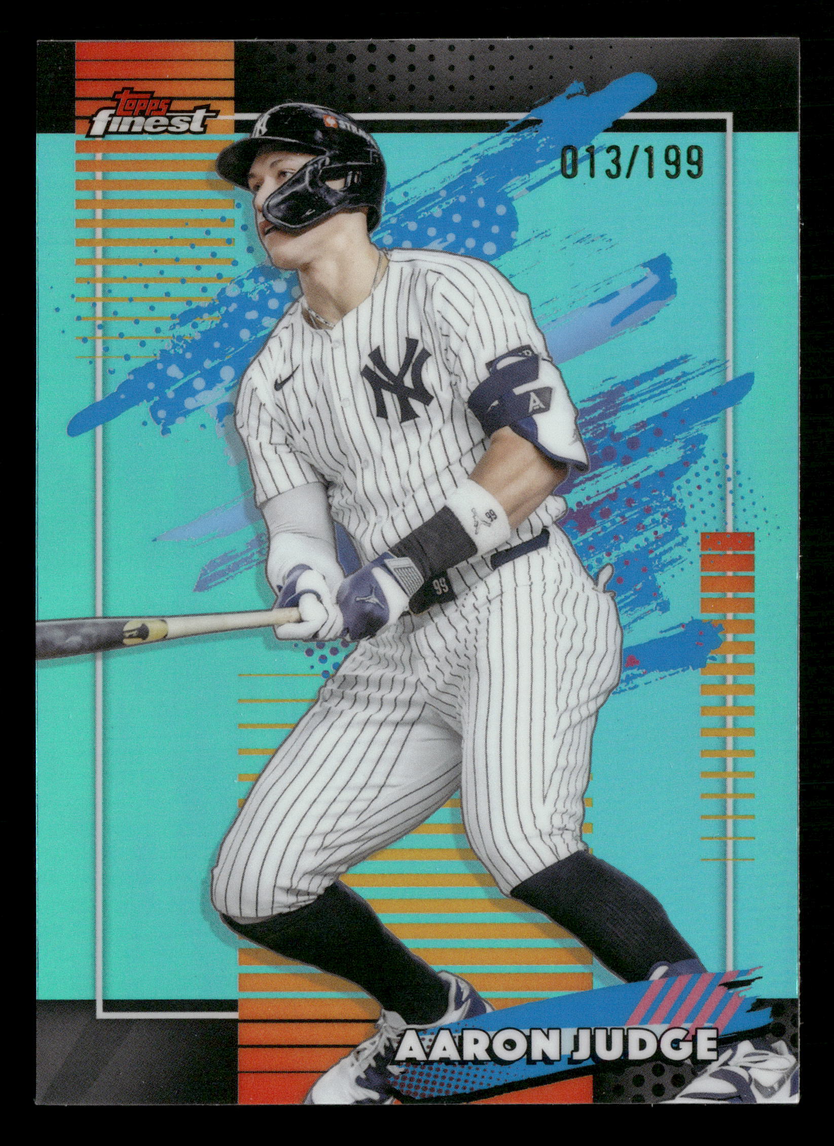 2026 Finest #199 Aaron Judge Aqua Refractors #/199