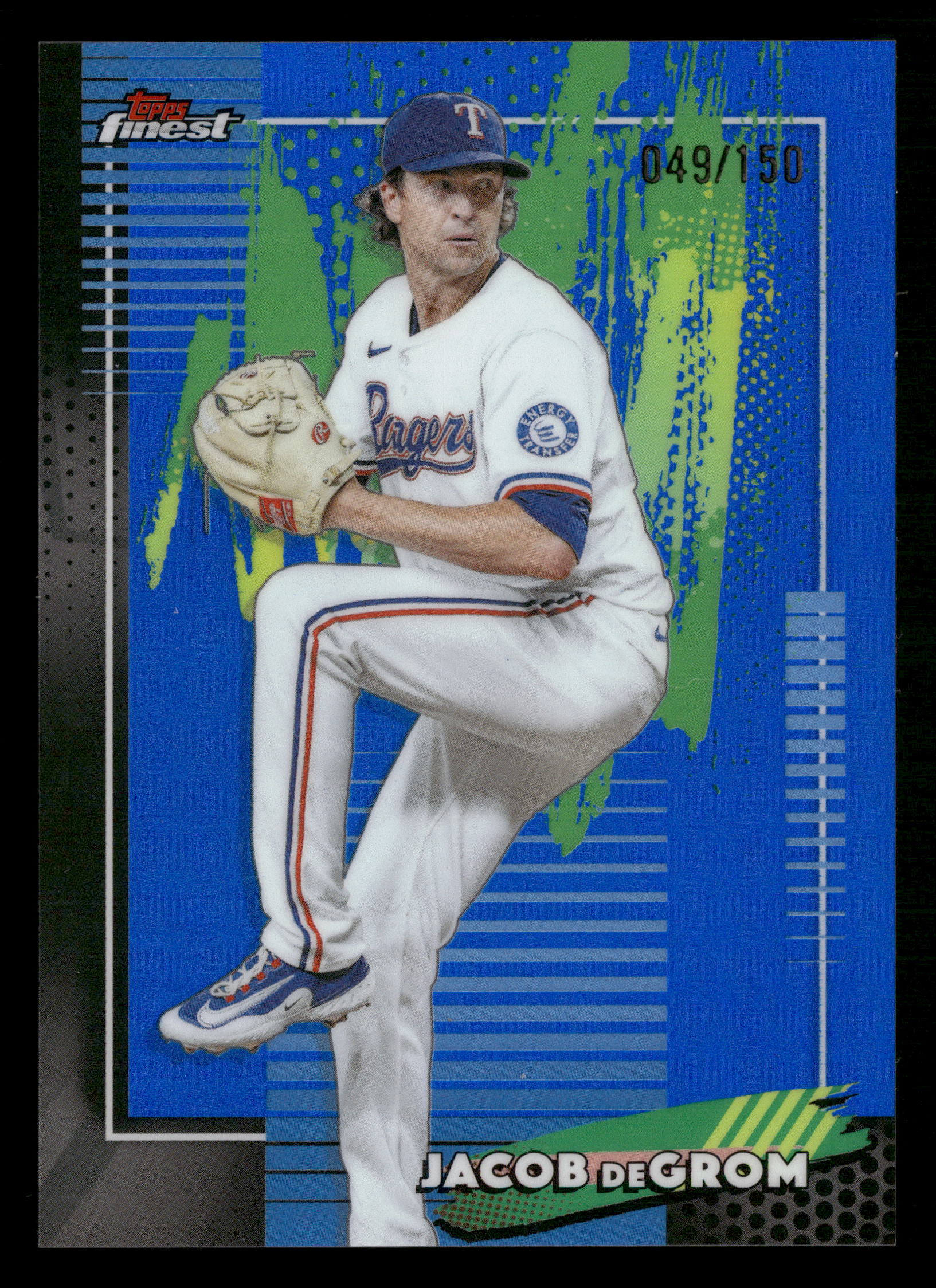 2026 Finest #21 Jacob deGrom Blue Refractors #/150