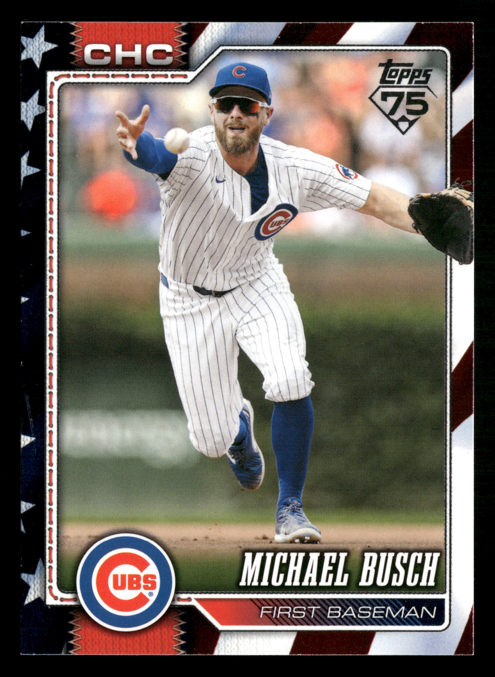 2026 Topps #348 Michael Busch Independence Day #/76