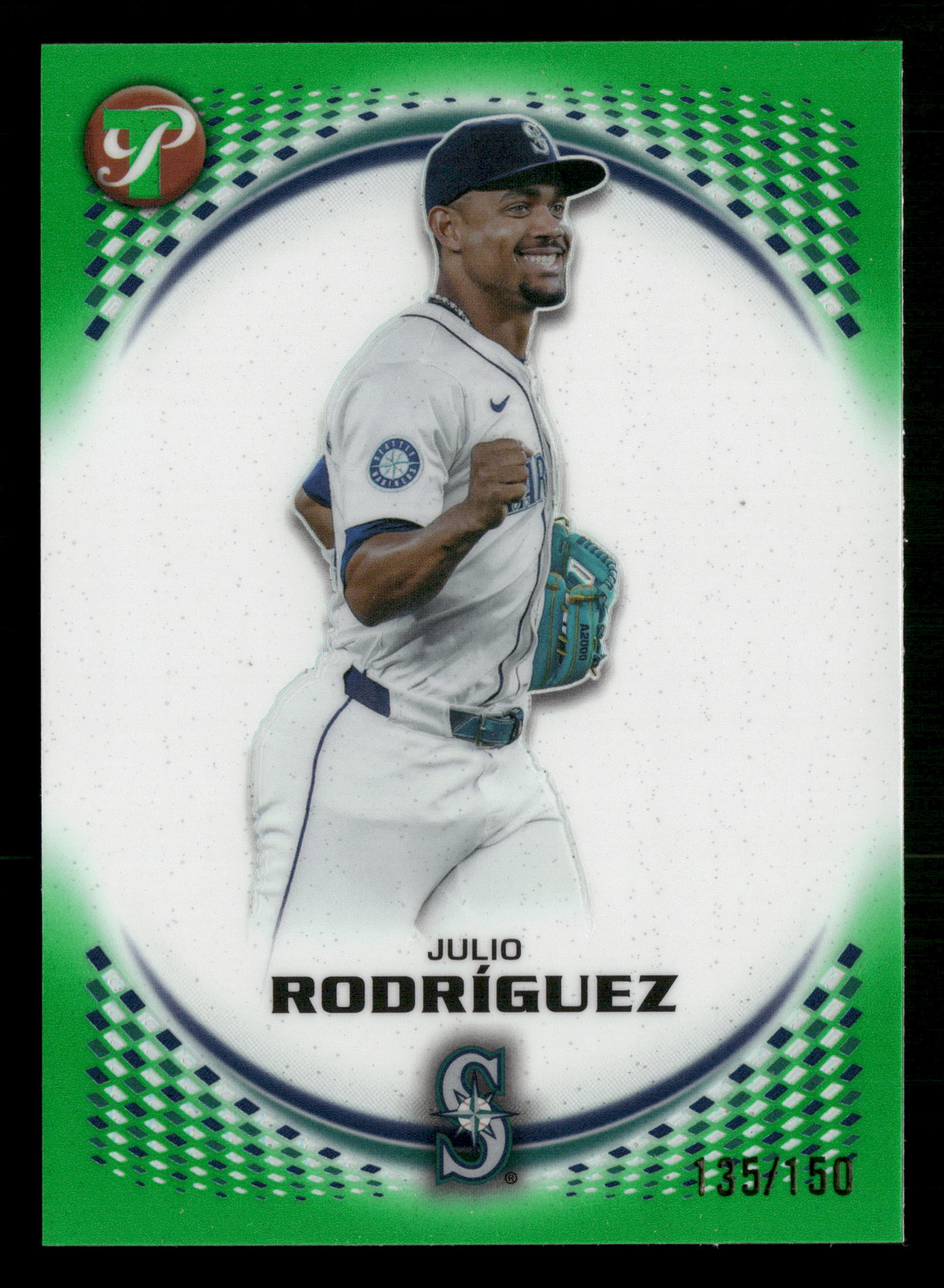 2026 Topps Pristine #27 Julio Rodríguez Green Refractor #/150