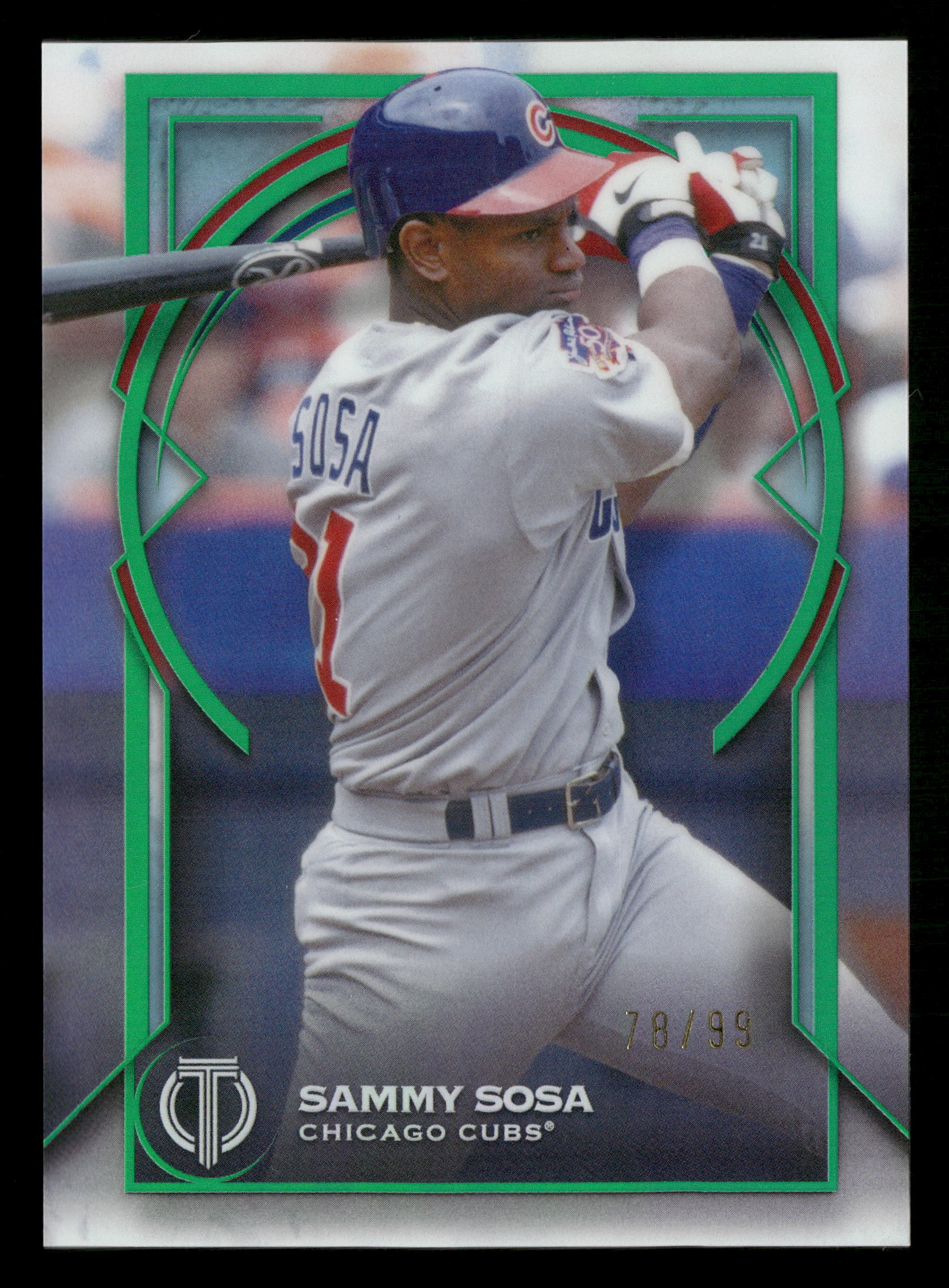 2026 Topps Tribute #75 Sammy Sosa Green #/99