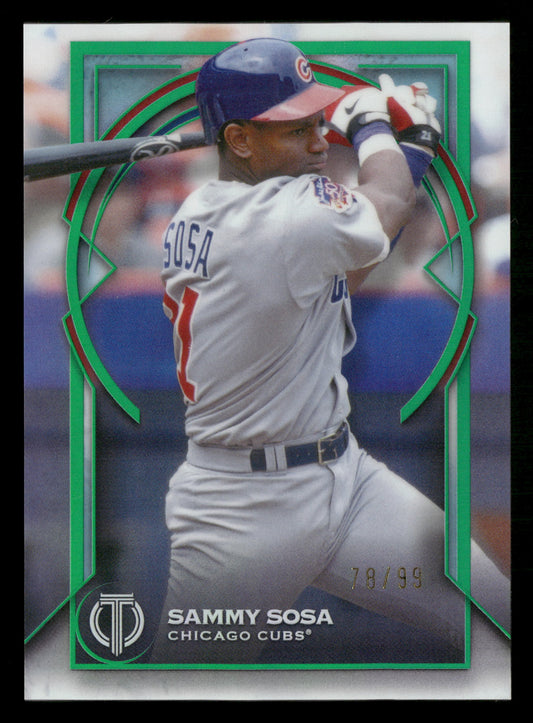 2026 Topps Tribute #75 Sammy Sosa Green #/99