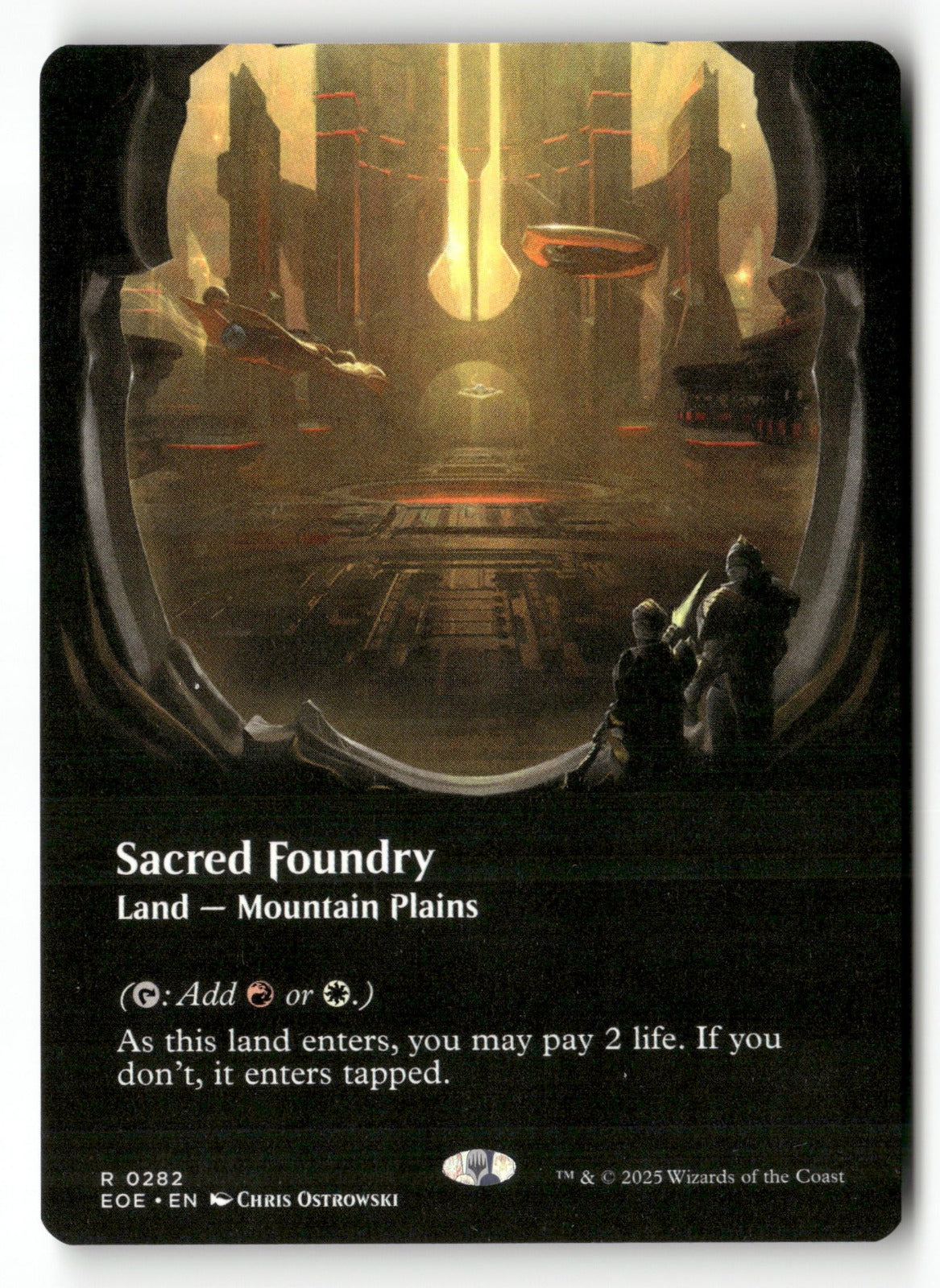MTG Edge of Eternities 282 Sacred Foundry (Borderless) R NM