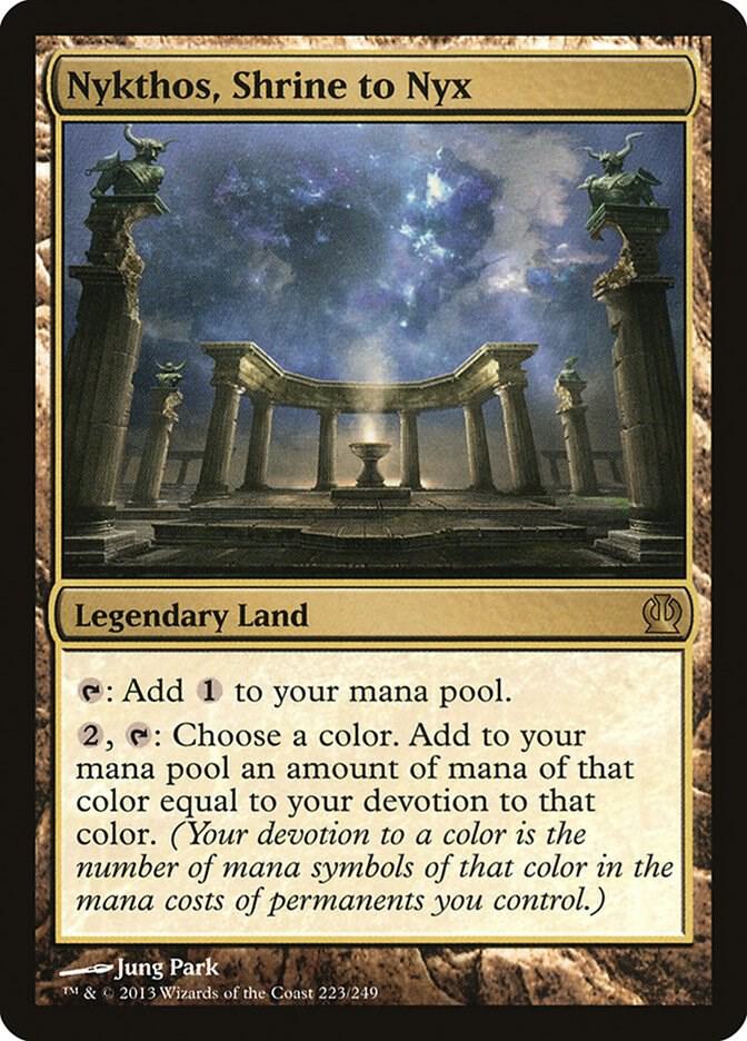 MTG Theros 223 Nykthos, Shrine to Nyx R NM