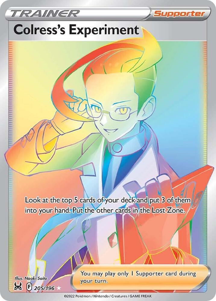 Colress's Experiment Secret 205/196 (SWSH11: Lost Origin)  - Holofoil