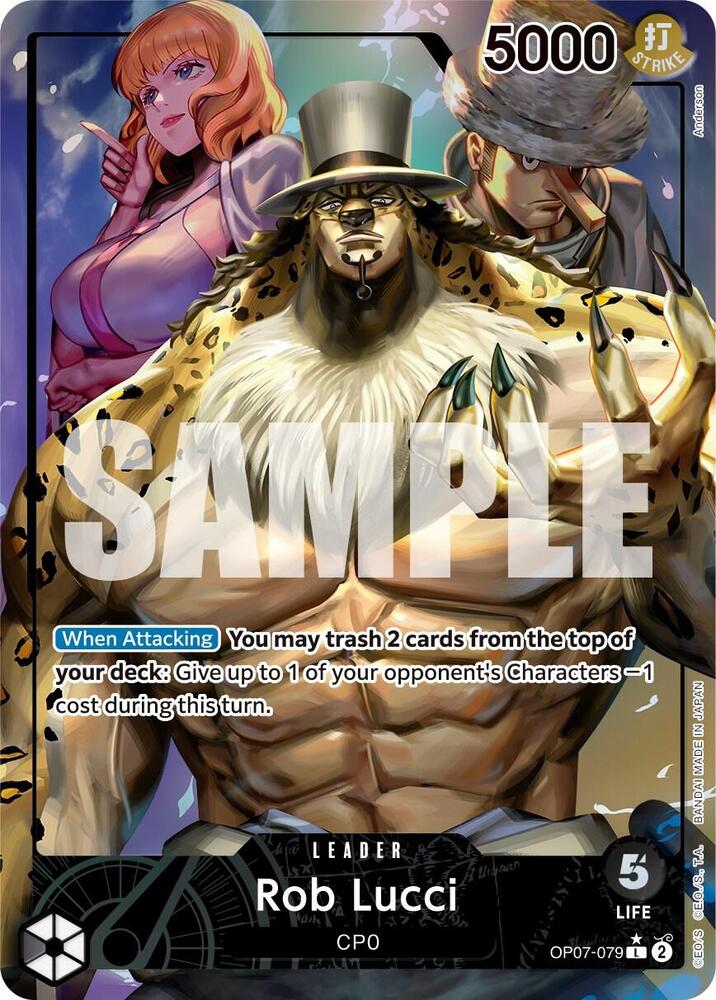 Rob Lucci OP07-079 (500 Years in the Future)  - Alternate Art Foil