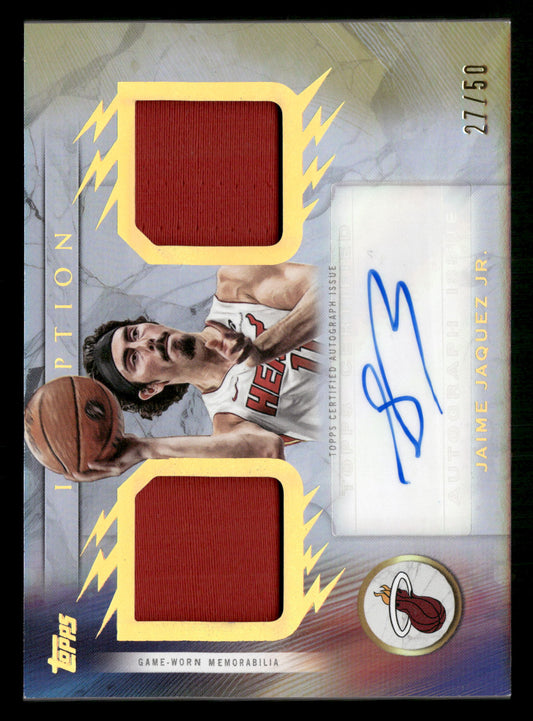 2025-26 Inception #FF-JJ Jaime Jaquez Jr. Franchise Foundational Auto Relic #/50