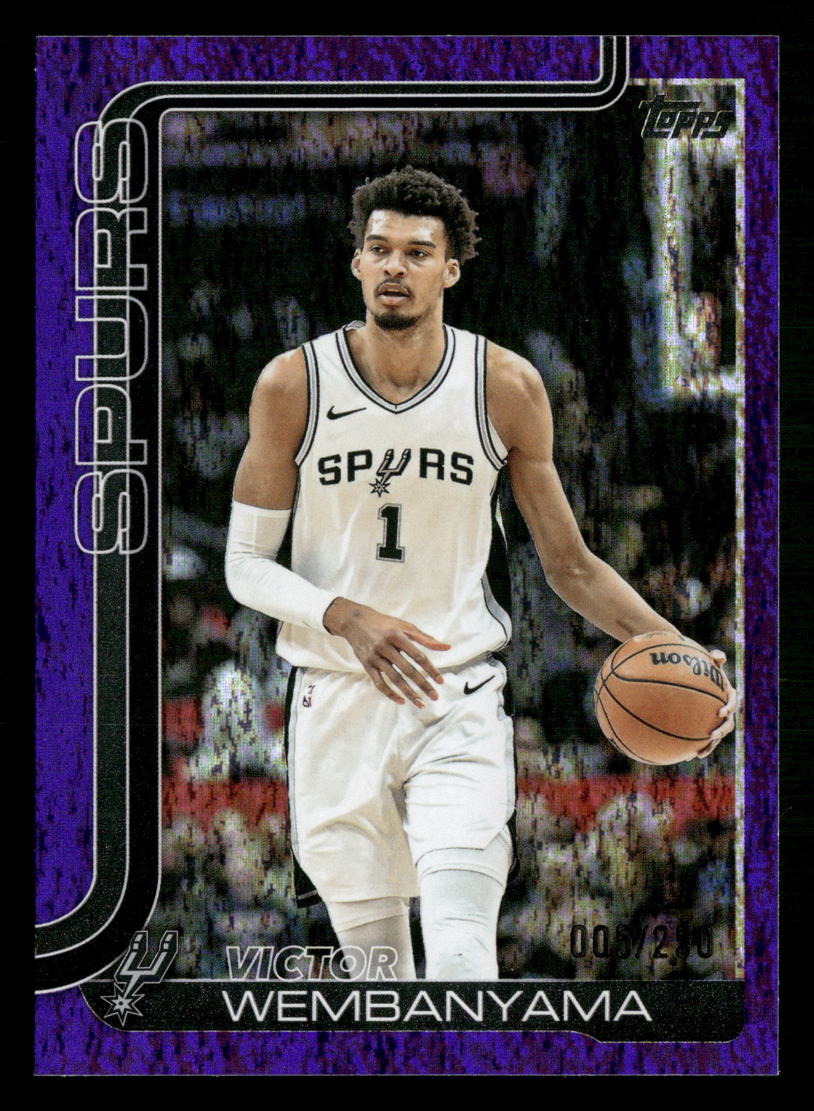 2025-26 Topps #195 Victor Wembanyama Purple Foil #/250