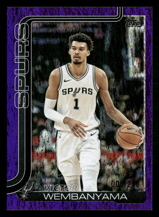 2025-26 Topps #195 Victor Wembanyama Purple Foil #/250
