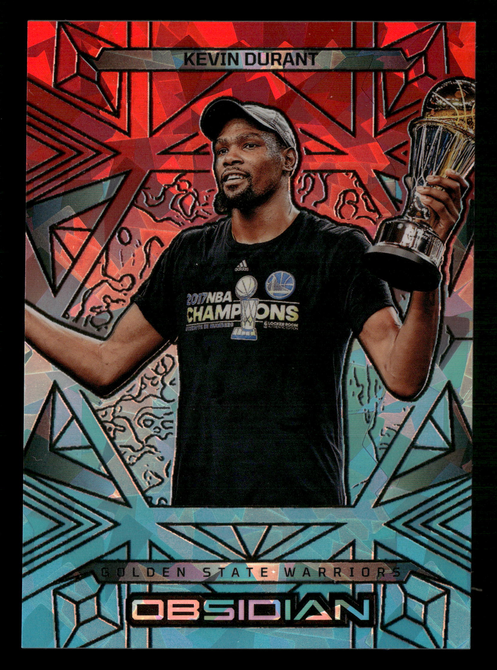 2024-25 Panini Obsidian #185 Kevin Durant Electric Etch Fire and Ice #/49
