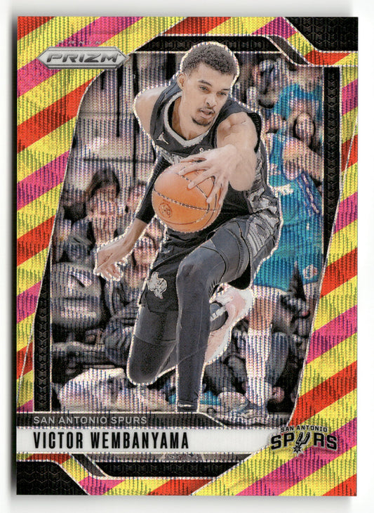 2024-25 Panini Prizm #172 Victor Wembanyama Prizms Multi Wave #/88