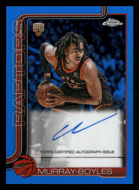 2025-26 Chrome Update #TCA-CMB Collin Murray-Boyles Auto Blue #/150