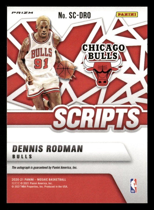 2020-21 Panini Mosaic #SC-DRO Dennis Rodman Scripts