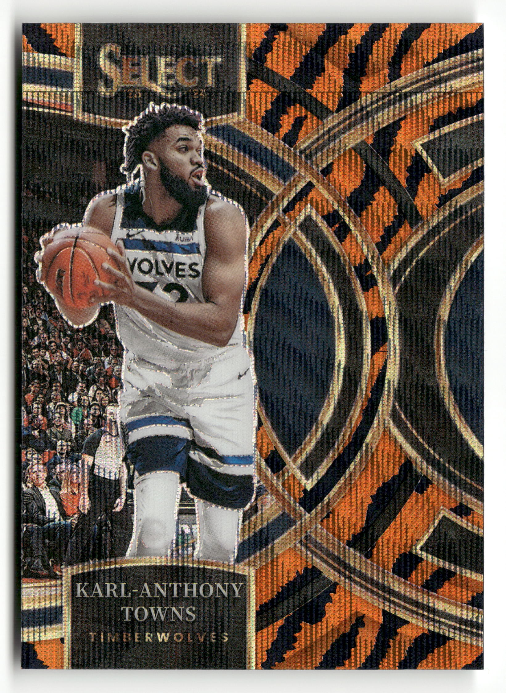 2023-24 Panini Select #196 Karl-Anthony Towns Tiger Prizms