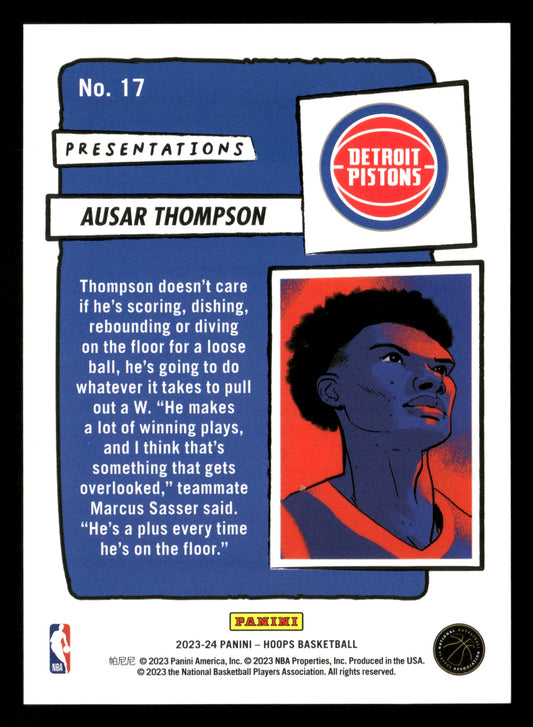 2023-24 Hoops #17 Ausar Thompson Presentations