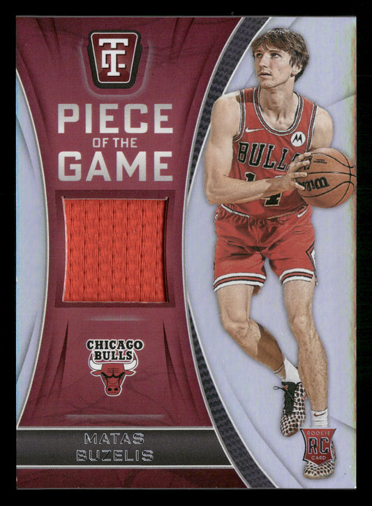 2024-25 Panini Totally Certified #POG-MTB Matas Buzelis Piece of the Game