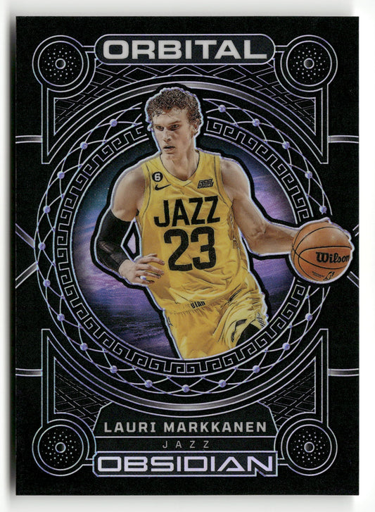 2022-23 Panini Obsidian #12 Lauri Markkanen Orbital Electric Etch Purple #/75