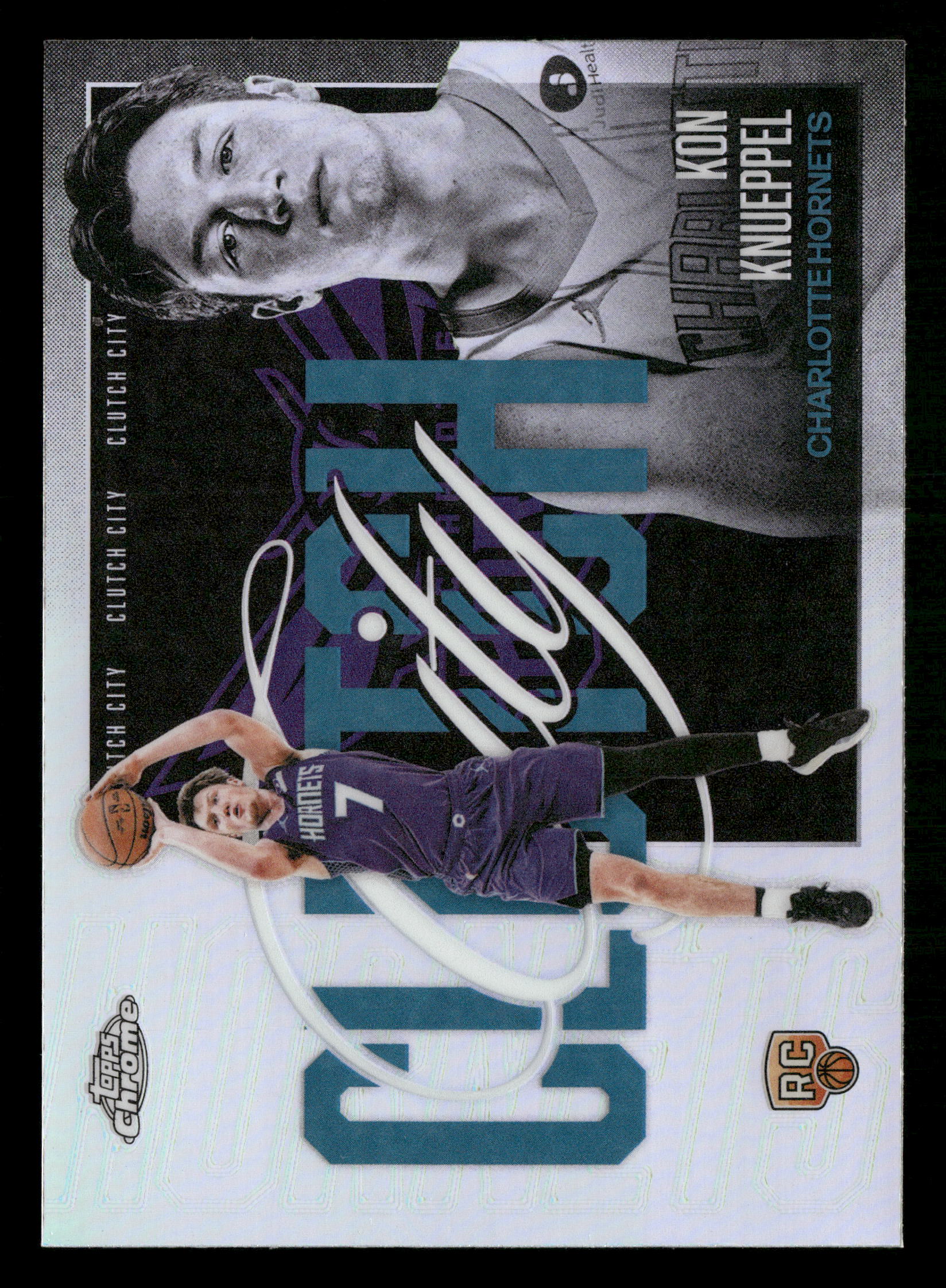 2025-26 Topps Chrome Update #YQ-4 Kon Knueppel Clutch City Refractor