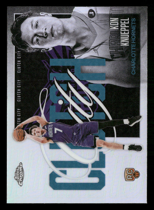 2025-26 Topps Chrome Update #YQ-4 Kon Knueppel Clutch City Refractor