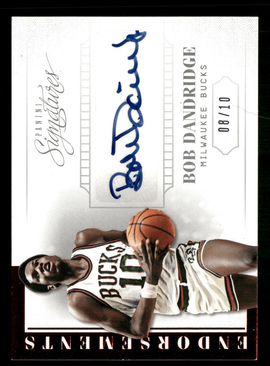 2013-14 Panini Signatures #53 Bob Dandridge Endorsements Red #/10