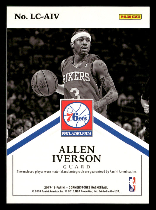 2017-18 Panini Cornerstones #LC-AIV Allen Iverson Legendary Cornerstones #/49