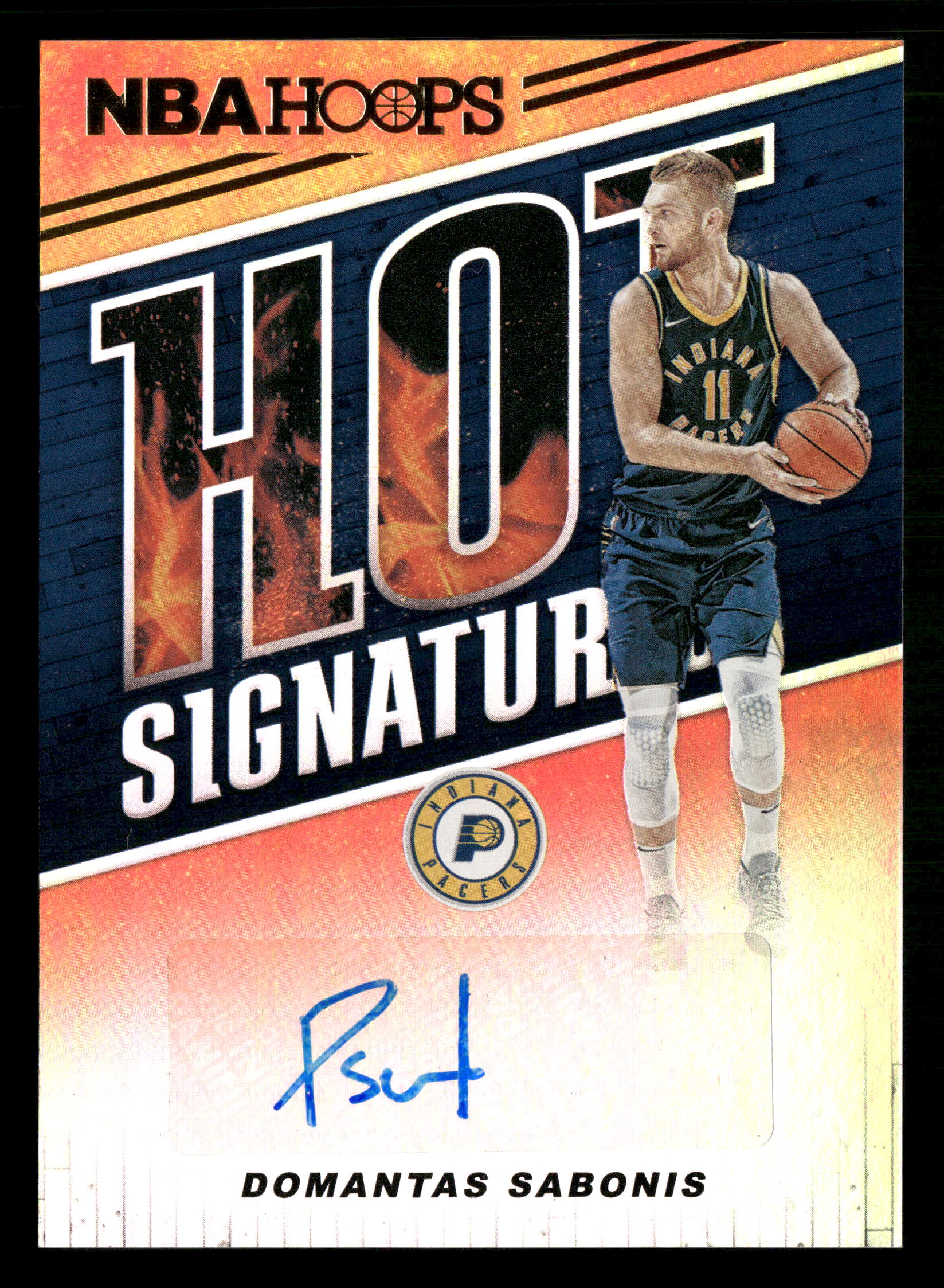 2018-19 Hoops #HS-DSB Domantas Sabonis Hot Signatures