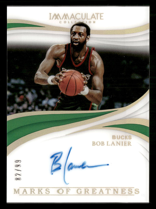 2018-19 Panini Immaculate Collection #MG-BLN Bob Lanier Marks of Greatness #/99