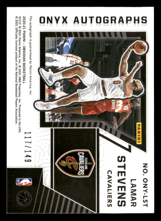 2020-21 Panini Obsidian #ONY-LST Lamar Stevens Onyx Autographs #/149