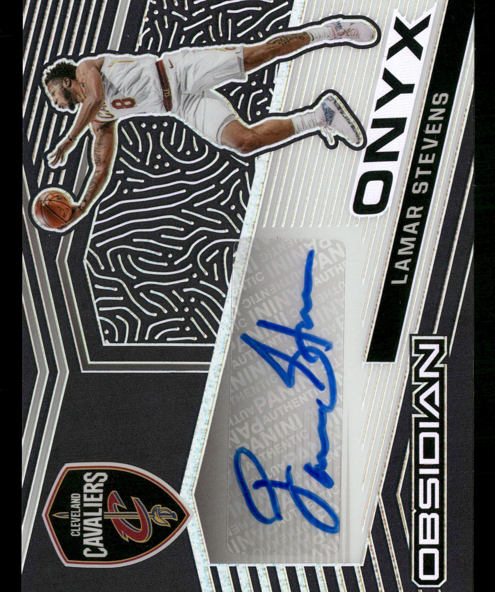 2020-21 Panini Obsidian #ONY-LST Lamar Stevens Onyx Autographs #/149