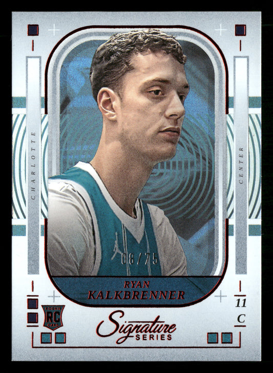 2025-26 Panini Signature Series #21 Ryan Kalkbrenner Red #/75