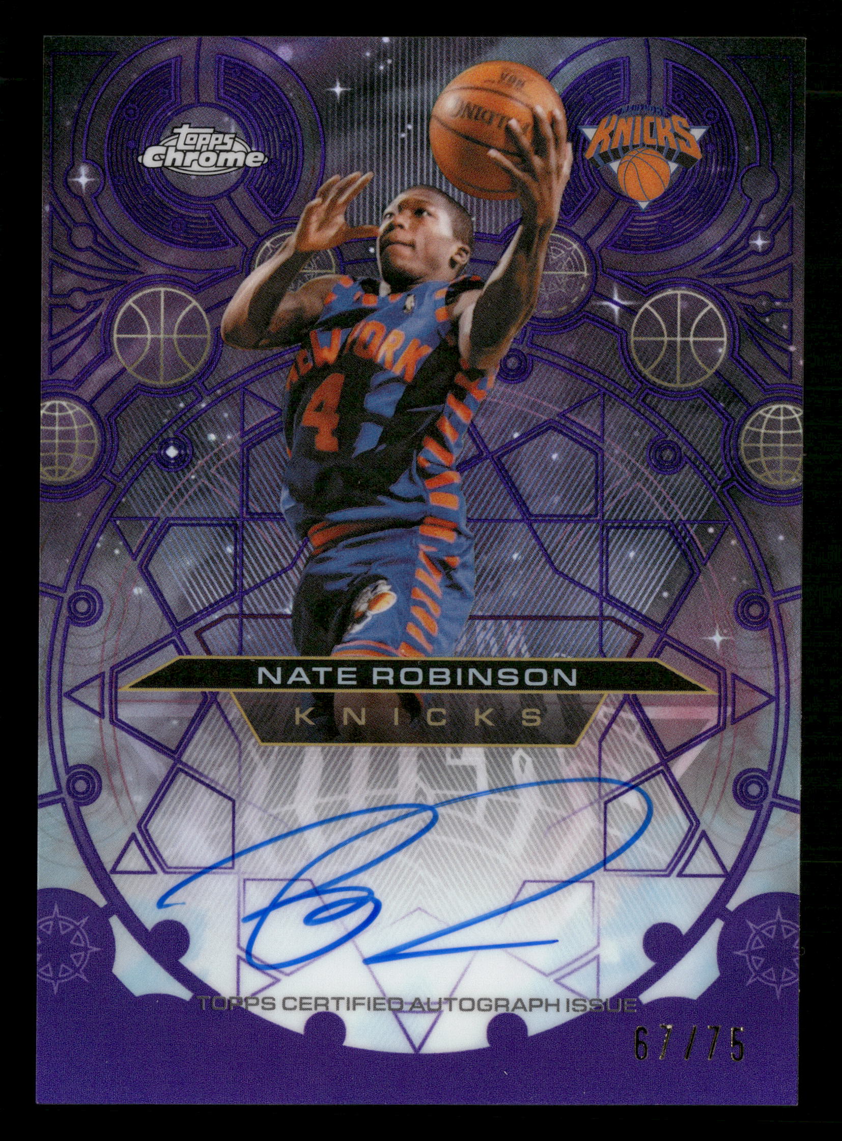 2025-26 Chrome Update #CH-NR Nate Robinson Chromographs Purple #/75