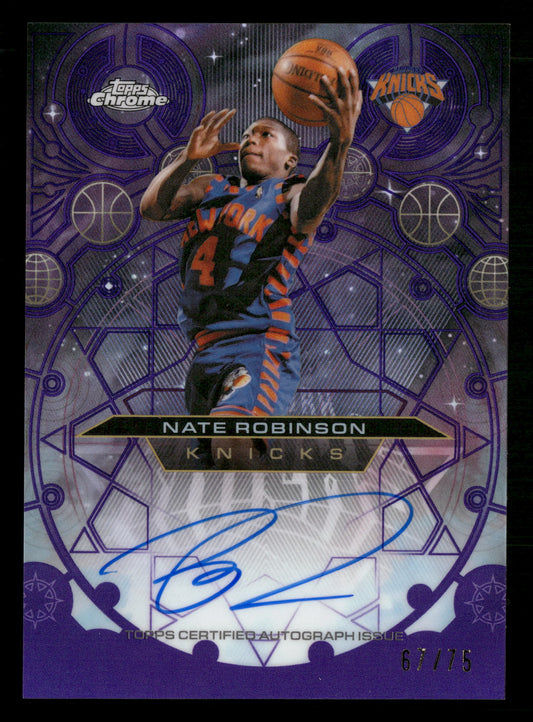 2025-26 Chrome Update #CH-NR Nate Robinson Chromographs Purple #/75