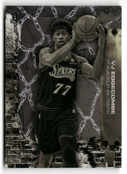 2025-26 Topps Chrome Cactus Jack #63 VJ Edgecombe Refractor