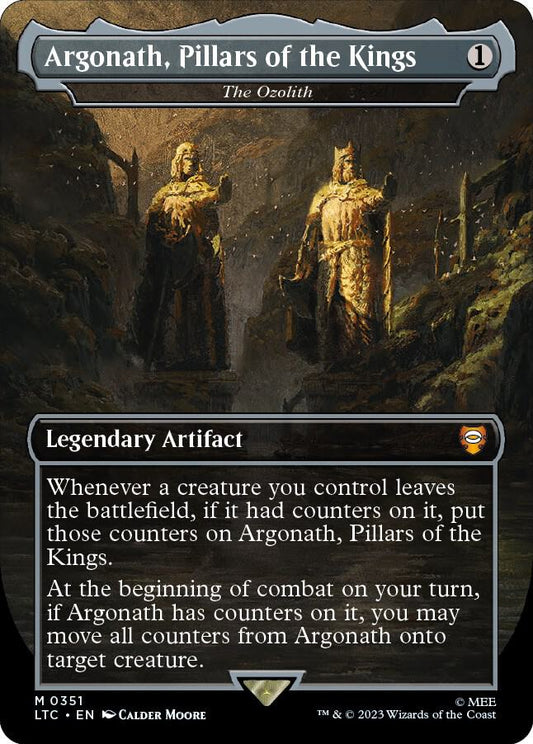 Argonath, Pillars of the Kings - The Ozolith 351 (Commander: The Lord of the Rings: Tales of Middle-earth)  - Borderless Foil